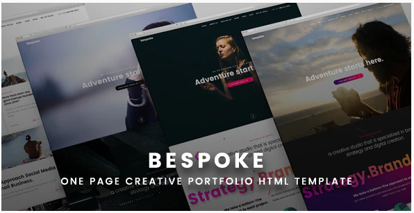 Bespoke One Page Creative HTML Template