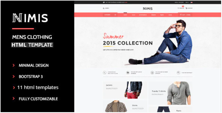 Nimis eCommerce Shop HTML Template