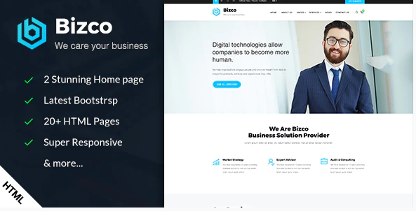 Bizco Business Corporate HTML Template