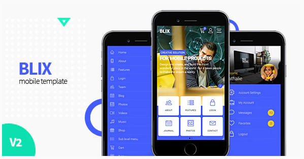 Blix Mobile HTML Template