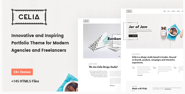 Celia Innovative and Inspiring Portfolio HTML5 Template for Modern Agencies and Freelancers