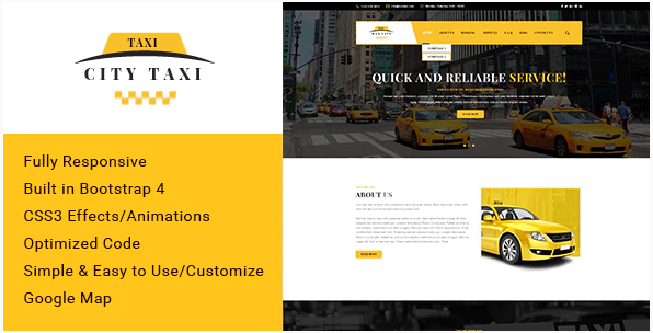 City taxi Responsive HTML Template