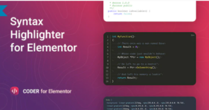 Code Syntax Highlighter for Elementor