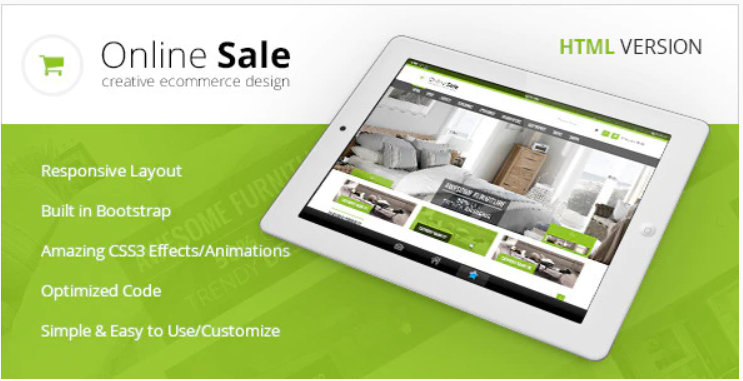 Online Sale Responsive HTML5 eCommerce Template 1