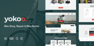 Yokoo Bike Shop Rental WordPress Theme