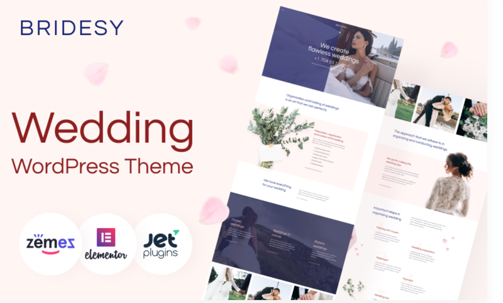 Bridesy Tender And Neat Wedding WordPress Theme