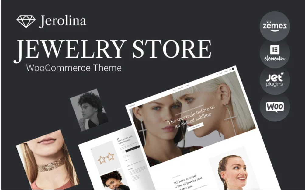 Jerolina Glossy Jewelry Watches Online Store WooCommerce Theme