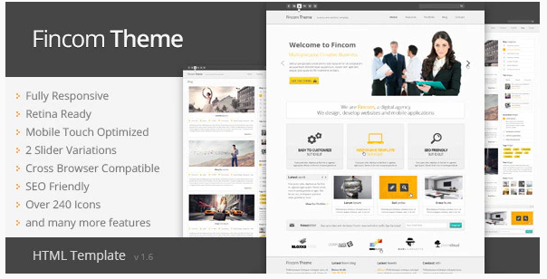 Fincom Responsive HTML Template