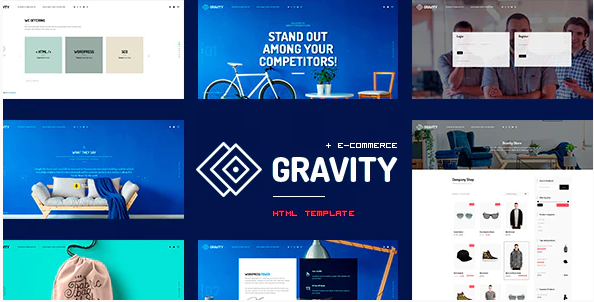 Gravity ECommerce Agency Presentation HTML Template