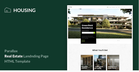 Housing Real Estate Landing Page Template