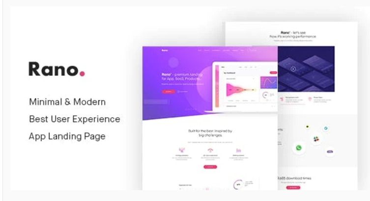 Rano Landing Page HTML Template