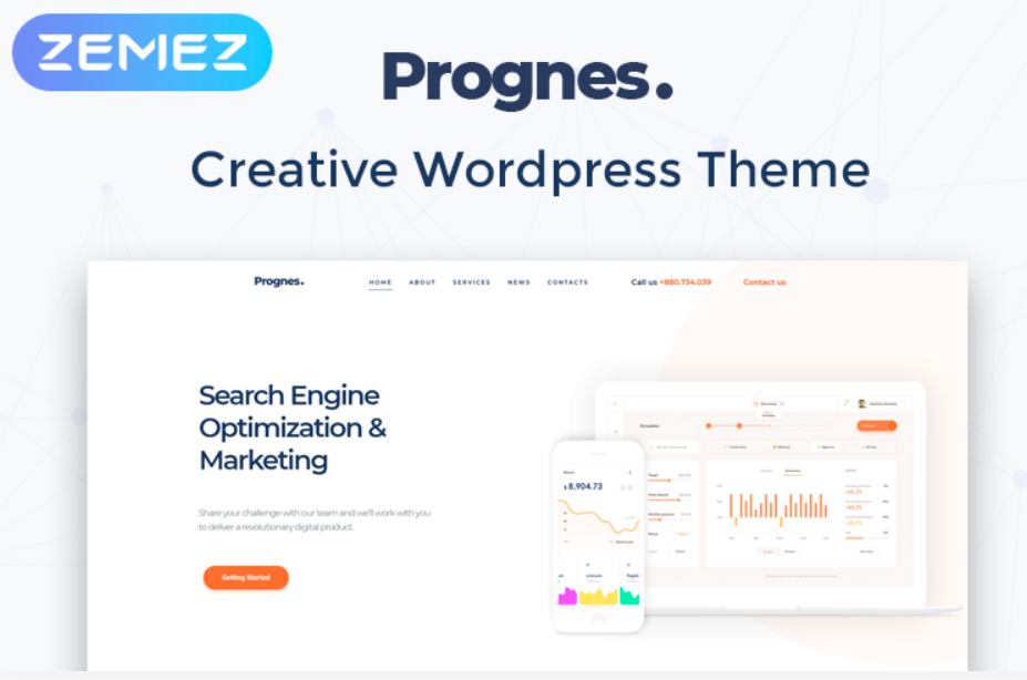 Prognes Consulting Multipurpose Clean Elementor WordPress Theme