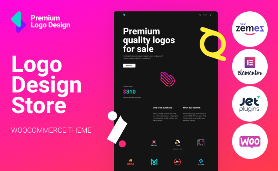 Logoster Creative And Modern Logo Design Shop WooCommerce Theme 1