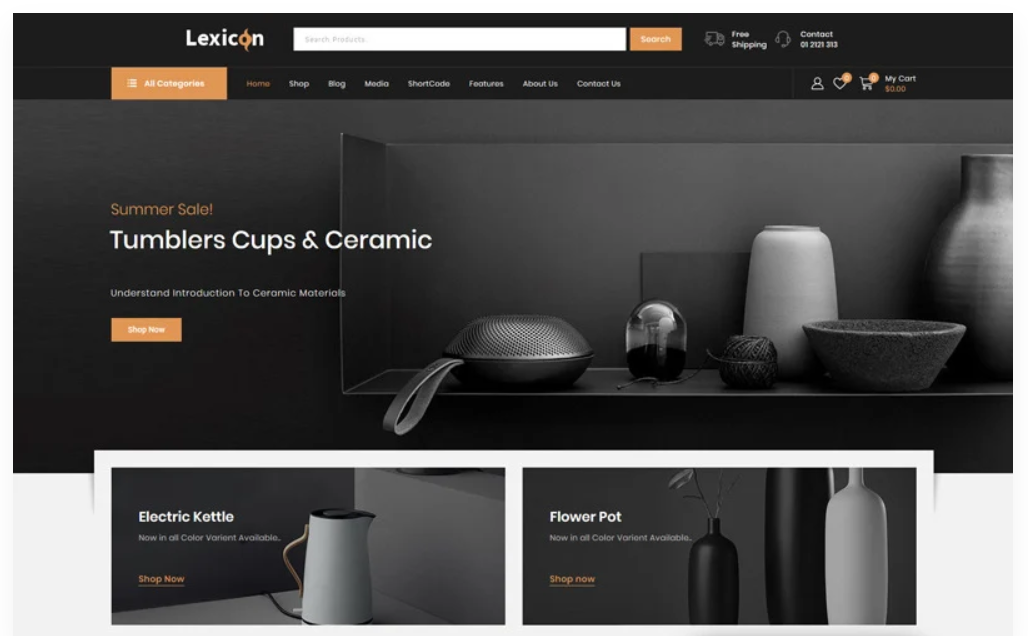 Lexicon Art Gallery Shop WooCommerce Theme