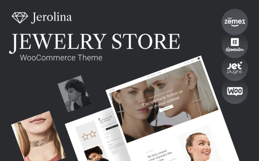 Jerolina Glossy Jewelry Watches Online Store WooCommerce Theme 1