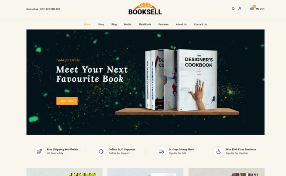 Booksell Books Stationery Store WooCommerce Theme