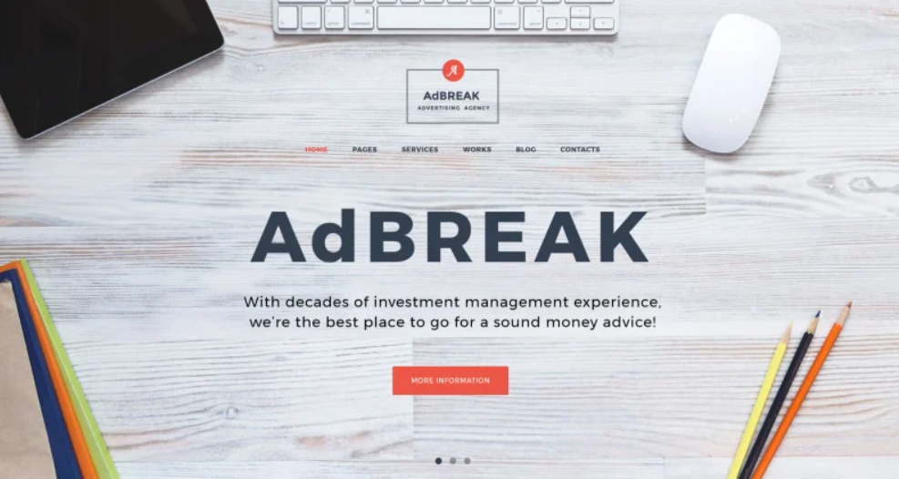 AdBreak Advertising Company WordPress Theme