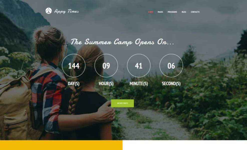 AppyTimes Summer Camp WordPress Theme