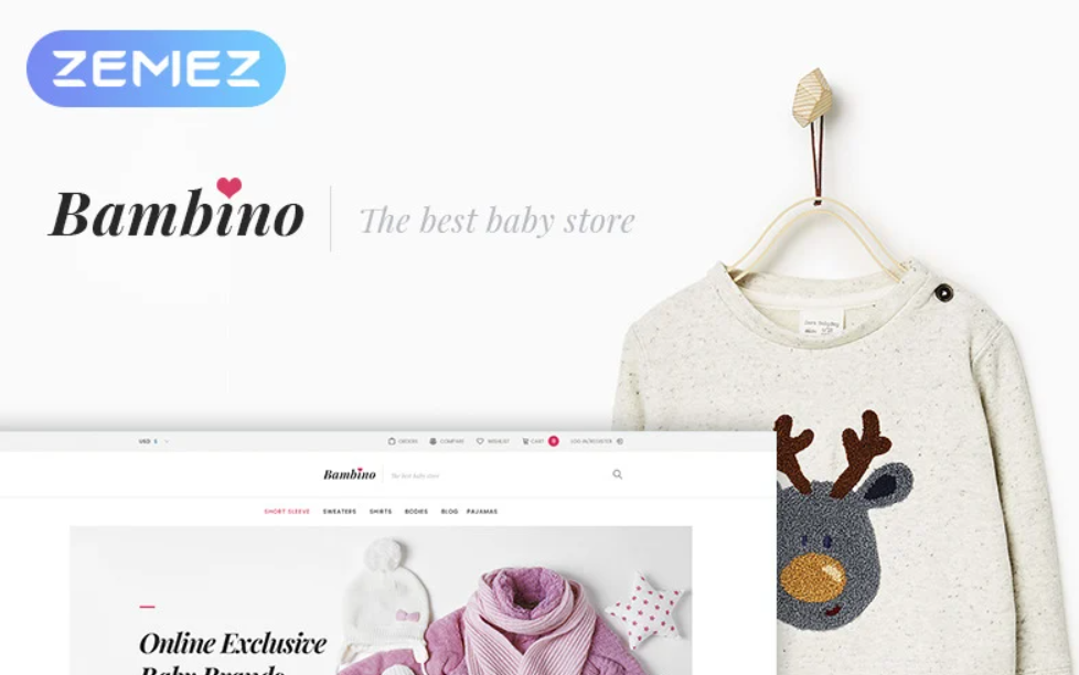 Bambino Baby Store Responsive WooCommerce Theme