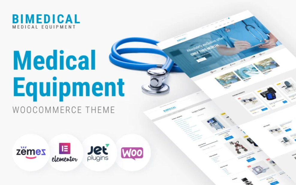 Bimedical Medical Equipment Responsive WooCommerce Theme