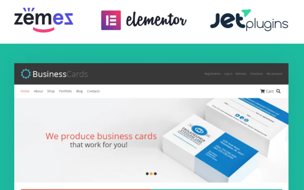 Business Cards Store WooCommerce Theme