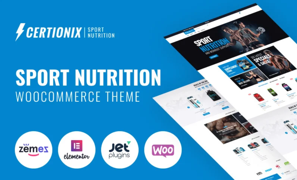 Certionix Sport Nutrition WooCommerce Theme