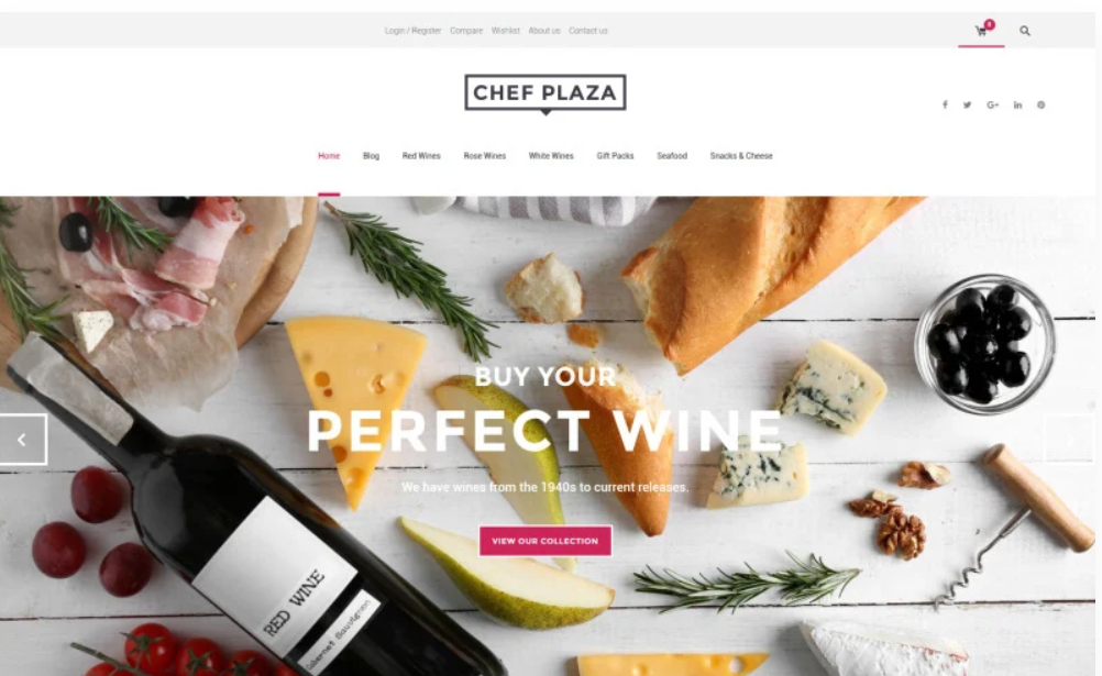 Chef Plaza Food And Wine Store WooCommerce Theme