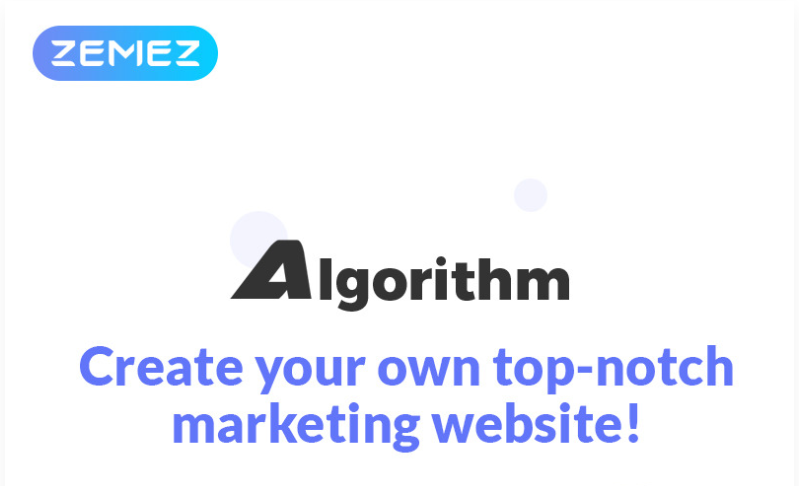 Algorithm Business Marketing Elementor WordPress Theme