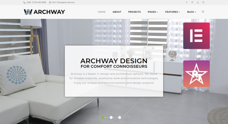 Archway Architecture Agency Elementor WordPress Theme