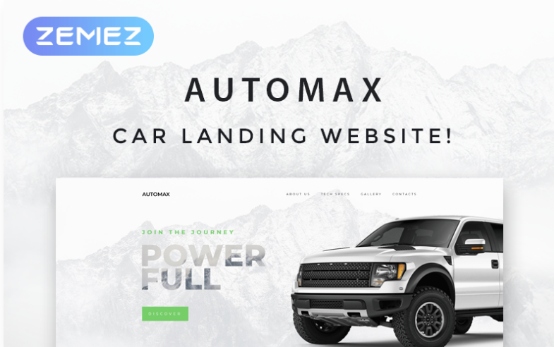 Automax Car Landing Responsive Elementor WordPress Theme