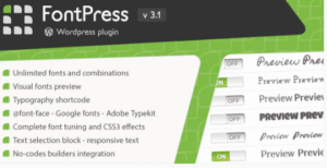 FontPress Wordpress Font Manager