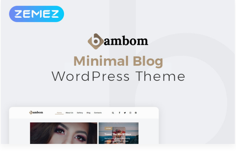 BamBom Lifestyle Blog Multipurpose Minimal Elementor WordPress Theme