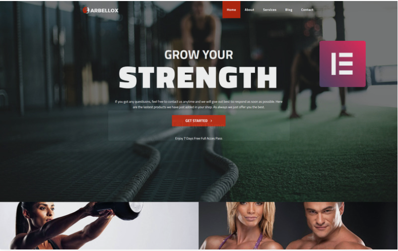 Barbellox Gym Multipurpose Modern Elementor WordPress Theme