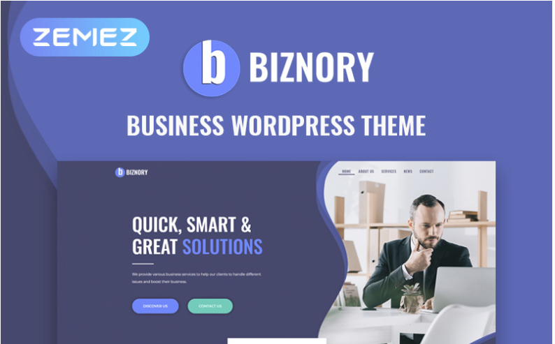 Biznory Business Elementor WordPress Theme