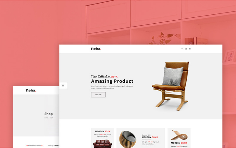 Neha Minimal WooCommerce Theme