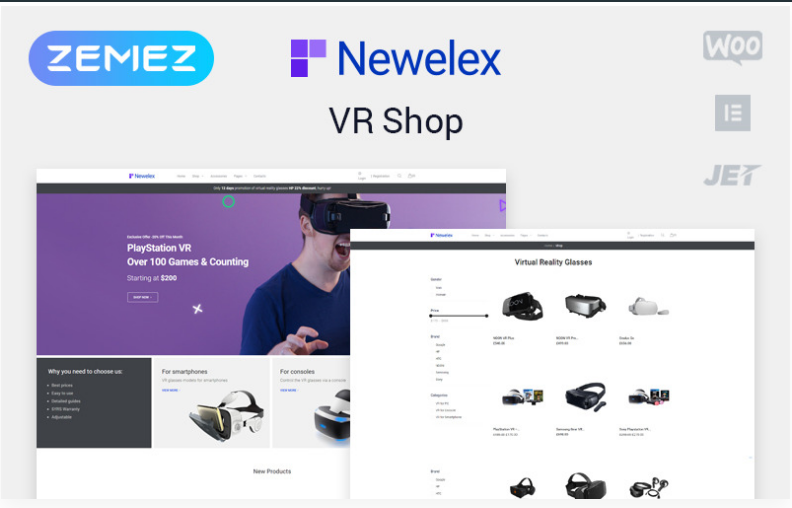 Newelex Electronics ECommerce Classic Elementor WooCommerce Theme