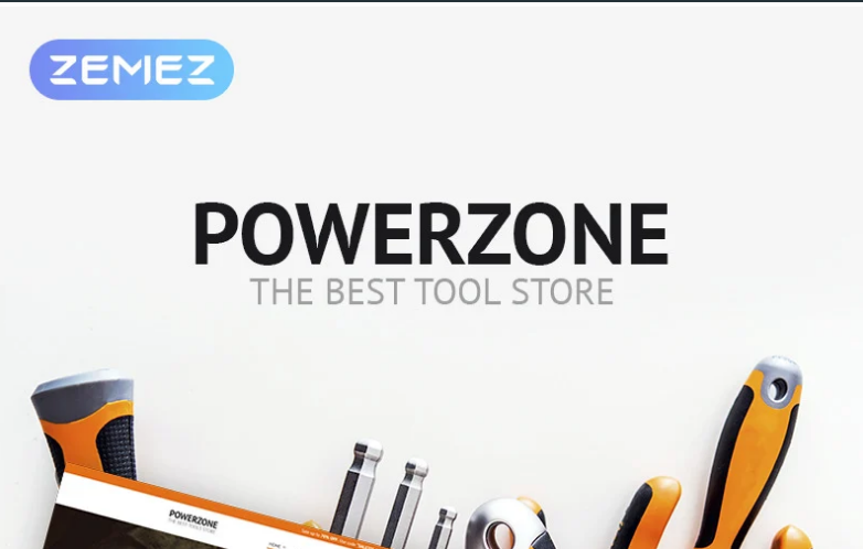 PowerZone Tools Store Elementor WooCommerce Theme