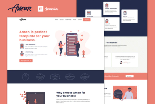 Aman — Multipurpose Elementor Template Kit
