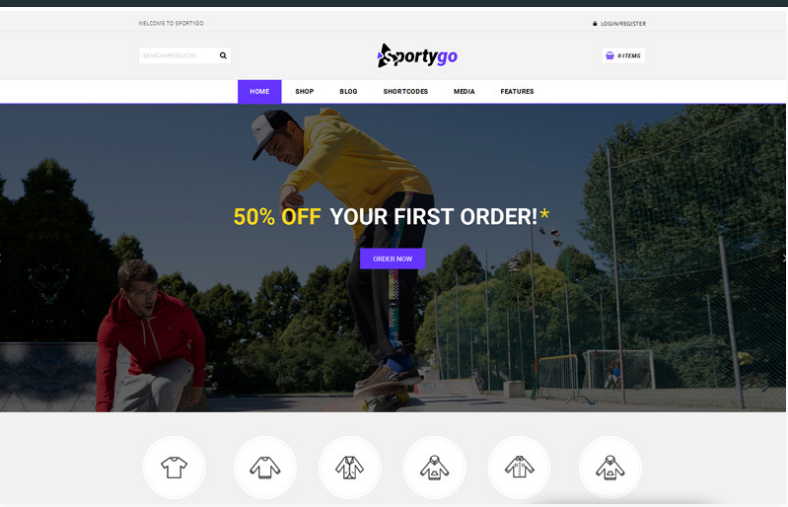 SportyGo Sports Shop WooCommerce Theme