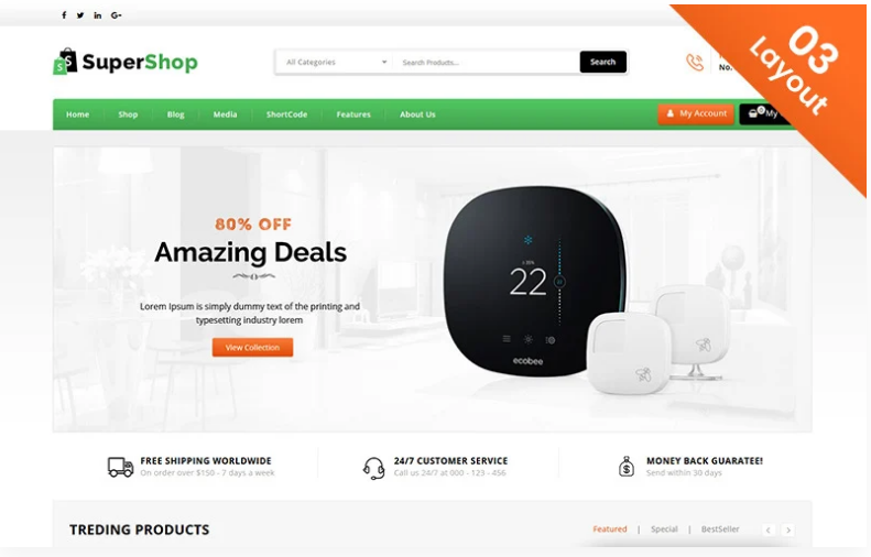 Super Shop Multi Purpose Store WooCommerce Theme