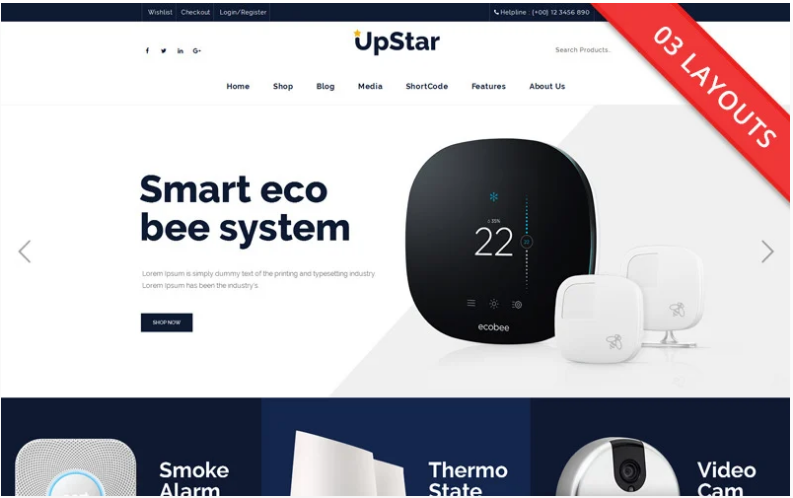 UpStar Multipurpose Store WooCommerce Theme