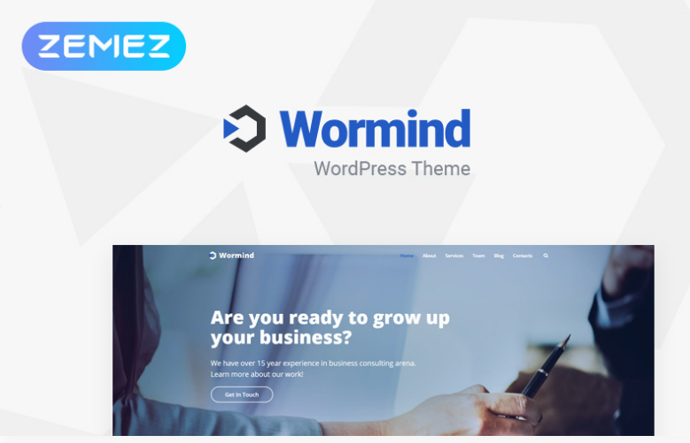 Wormind Business Multipurpose Classic Elementor WordPress Theme