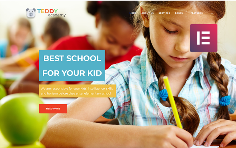 Teddy Academy Primary School Elementor WordPress Theme