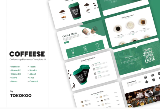 Coffesse Coffee Shop Elementor Template Kit