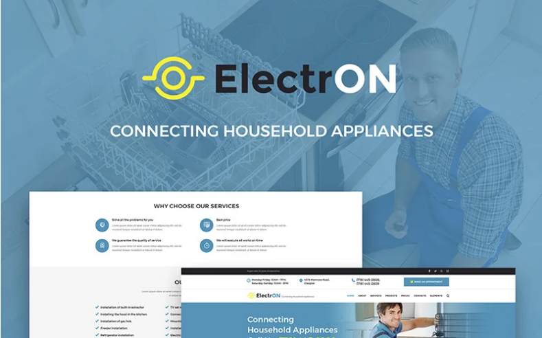 ElectrON Maintenance Services Company WordPress Theme