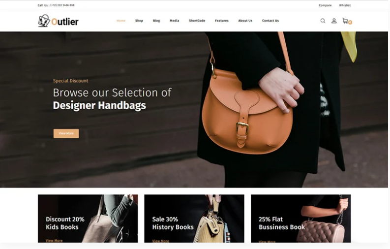 Outlier Handbag Store WooCommerce Theme