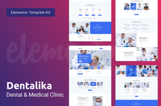 Dentalika — Dental Clinic Medical Health Elementor Template Kit