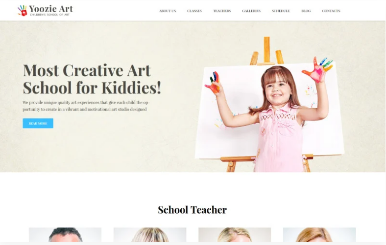 Yoozie Children Art School WordPress Theme