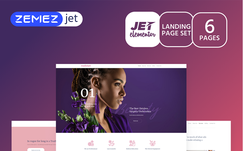 Vallees Spa Salon Jet Elementor Template