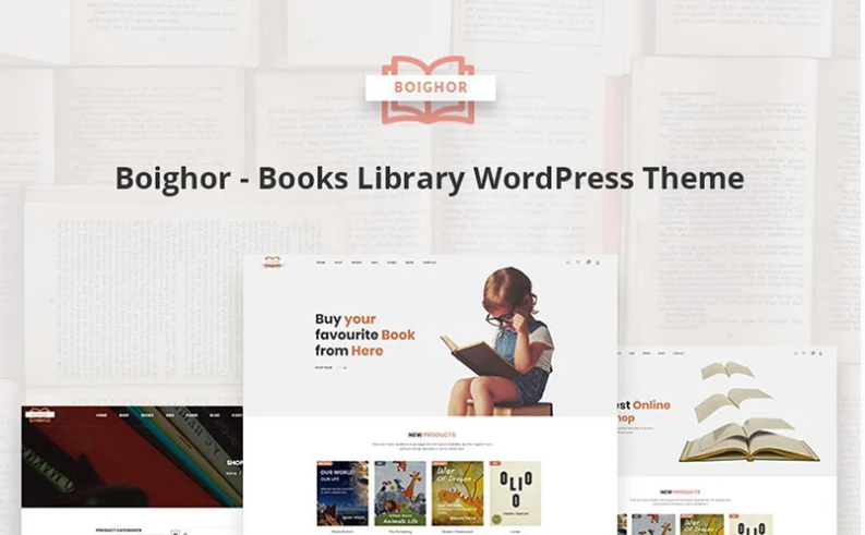 Boighor Books Library WooCommerce Theme